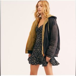 Free People Black Run Reversible Jacket XS